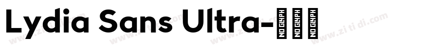 Lydia Sans Ultra字体转换